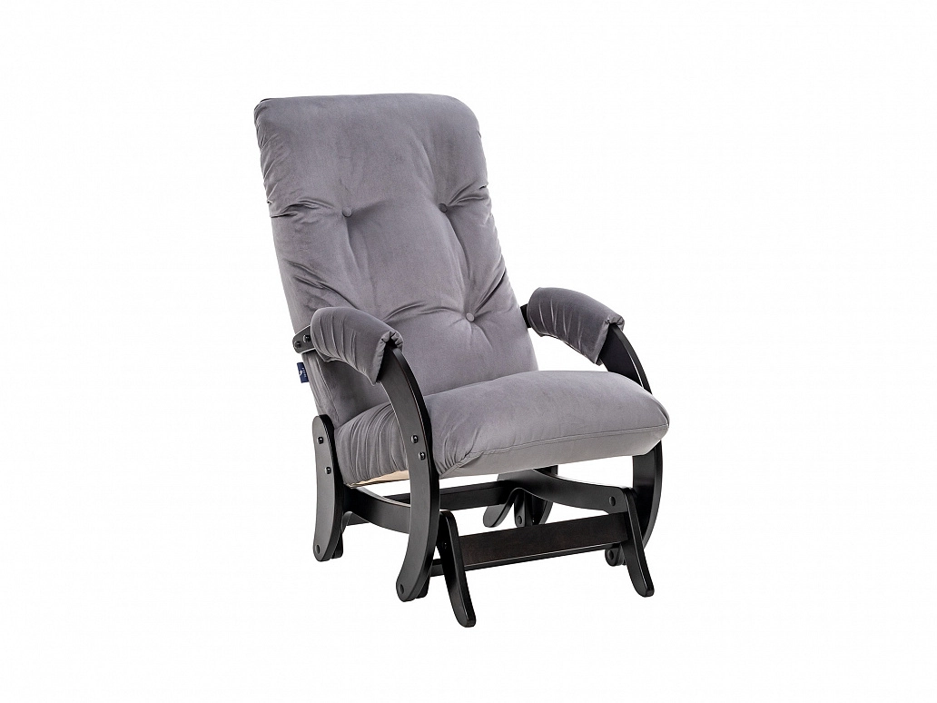 Кресло-качалка Модель 68 (Leset Футура) Венге текстура, ткань V 32 - фото №1