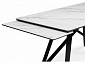 Вилсон 160(220)х89 белый gilt white / черный Керамический стол - фото №7