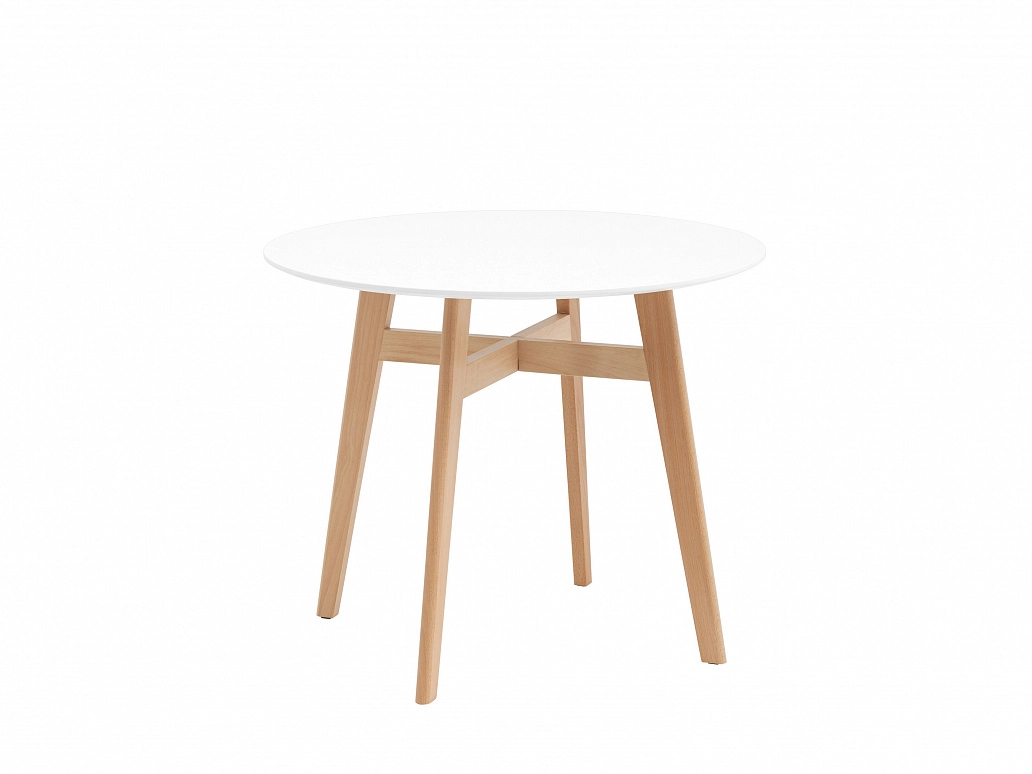 Стол STOOL GROUP Target Circle 90*90 Белый - фото №1