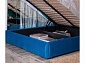 Мягкая кровать "Stefani" 1800 синяя с подъемным механизмом с орт.матрасом АСТРА - фото №9