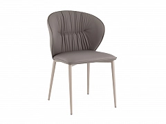 Стул обеденный STOOL GROUP Deia Серая экокожа, серые ножки - фото №1