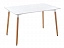 Table 120 white / wood Стол, массив бука - миниатюра