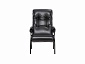 Кресло для отдыха Модель 61 Венге, к/з Vegas Lite Black - фото №3