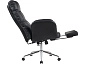 Кресло руководителя STOOL GROUP TopChairs Solid с оттоманкой Черный - фото №5