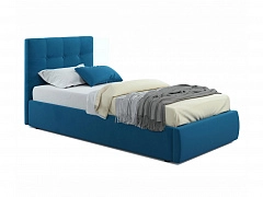 Мягкая кровать Selesta 900 синяя с подъем.механизмом - фото №1