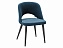 Кресло Lars Diag blue/черный, ткань - миниатюра