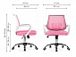 Ergoplus pink / white Компьютерное кресло - фото №3