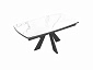 Стол DikLine SKU140 Керамика Белый мрамор/подстолье черное/опоры черные - фото №8