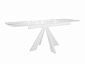 Стол DikLine SFU140 стекло белое мрамор глянец/подстолье белое/опоры белые (2 уп.) - фото №5
