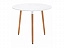 Lorini 90 white / wood Стол деревянный, массив бука - миниатюра