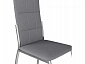 Комплект стульев Юджин (4 шт), хром рогожка серая - фото №4