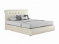 Мягкая интерьерная кровать "Амели" 1600 белая с матрасом PROMO B COCOS - фото №2