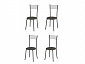 Комплект стульев Кассия (4 шт), графит рогожка коричневая - фото №2