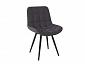 Комплект стульев Бруно (2 шт), черный велюр графит - фото №3