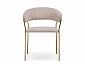Kamelia 1 beige / gold Стул на металлокаркасе - фото №4