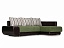 Угловой диван Поло (Нью-Йорк) правый, искусственная кожа, велюр, жаккард - миниатюра