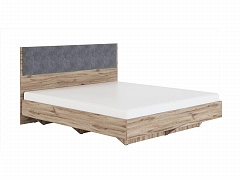 Кровать с настилом Николь 1.5 180х200, серый - фото №1