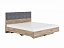 Кровать с настилом Николь 1.5 180х200, серый, замша - миниатюра