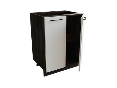 Шкаф Н600 с 2-мя дверцами Мемфис ДБК/БЕЛ/СОФТ Ф40 - фото №1, 888_ММК-00001577