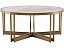 Стол журнальный STOOL GROUP Алиада 90*90 Светлая керамика/шампань, сталь - миниатюра