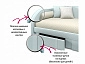 Мягкая кровать Elda 900 мята пастель с ортопедическим основанием и матрасом PROMO B COCOS - фото №4