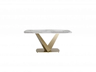 Стол обеденный Stool Group Аврора 180*90 Керамика светлая - фото №1