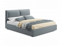 Мягкая кровать Vita 1600 серая с подъемным механизмом - фото №1, mebel_stock_20269