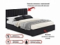 Мягкая кровать Olivia 1800 темная с ортопедическим основанием - фото №3