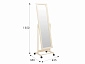 Зеркало напольное BeautyStyle 27 слоновая кость 135 см х 42,5 см - фото №9