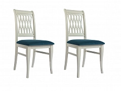 Комплект стульев Ричмонд 2 шт. слоновая кость/зеленый - фото №1