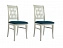 Комплект стульев Ричмонд 2 шт. слоновая кость/зеленый, велюр - миниатюра