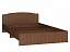 Кровать с фигурной спинкой Светлана (80х200), орех экко - миниатюра