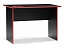 Эрмтрауд черный / красный Компьютерный стол, ЛДСП - миниатюра