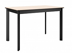 Стол DikLine LK110 Керамика Krater Perla (бежевый матовый) /подстолье черное/опоры черные - фото №1