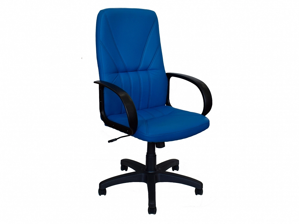 Офисное кресло Office Lab standart-1371 ЭК Эко кожа синяя - фото №1