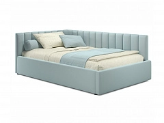 Мягкая кровать Milena 1200 мята пастель с ортопедическим основанием - фото №1, mebel_stock_20242