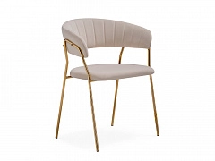 Kamelia 1 beige / gold Стул на металлокаркасе - фото №1, Woodville14529