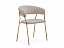 Kamelia 1 beige / gold Стул на металлокаркасе, велюр - миниатюра