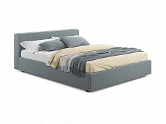 Мягкая кровать Skandi 1600 серая с подъемным механизмом - фото №1
