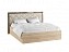 Кровать с подъемным механизмом Мадлен 140х200, дуб шале мореный, искусственная кожа - миниатюра