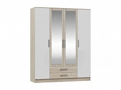 Мартина Шкаф для одежды 4-дверный (Дуб Сонома / белый) - фото №1, mdmMF-000047574
