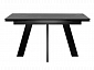 Стол DikLine SKM140 Керамика Черный мрамор/подстолье черное/опоры черные (2 уп.) - фото №6