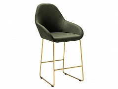 Кресло полубар Kent тёмно-зеленый/Линк золото - фото №1
