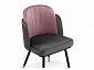 Penelopa dark gray / PINK /  black / gold Стул на металлокаркасе - фото №7