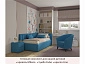 Мягкая кровать Milena 900 синяя с подъемным механизмом - фото №11