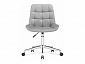 Честер светло-серый / хром Офисное кресло - фото №4