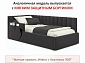 Мягкая кровать Milena 900 шоколад с подъемным механизмом и матрасом АСТРА - фото №12
