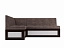Кухонный угловой диван Нотис Левый (119х190), вельвет бархатного типа - миниатюра
