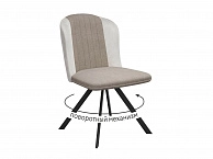 Стул DikLine 299 поворотный NS04 CREAM/C103 крем, ножки черные - фото №1