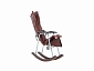 Кресло-качалка складная "Белтех", к/з коричневый - фото №6